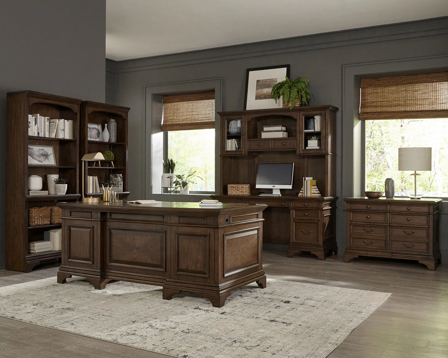 Hartshill Credenza Desk with Hutch