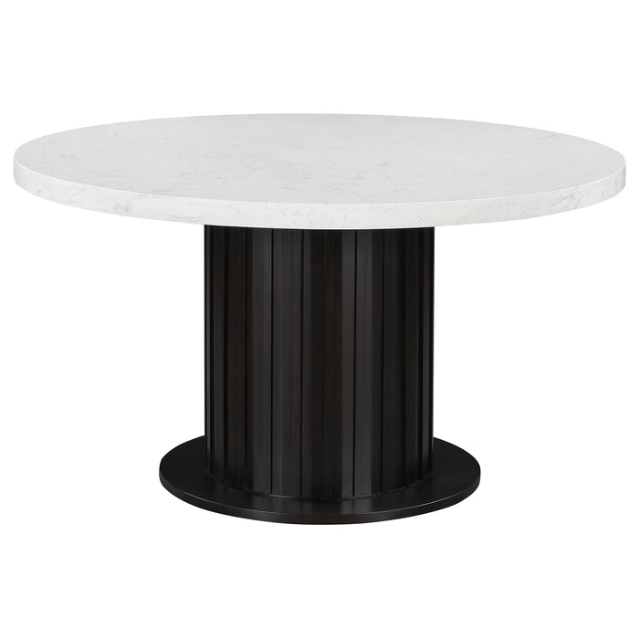 Sherry Rectangular Marble Top Dining Table set