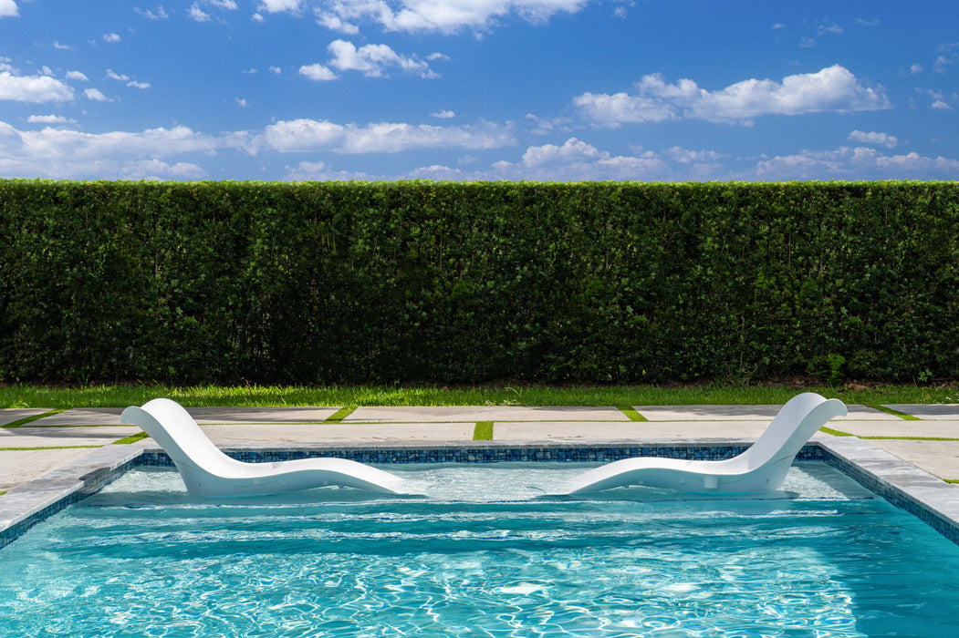 Panama Jack Set of 2 Wave In-Pool Chaise Lounger