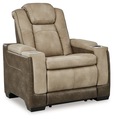 Ashley Furniture Next-Gen DuraPella Power Recliner in closed position, featuring plush upholstery and a modern design.