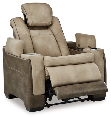 Ashley Furniture Next-Gen DuraPella Power Recliner, open view showing plush cushioning and sleek design in a modern recliner style.