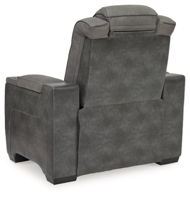 Ashley Furniture Next-Gen DuraPella Power Recliner with plush upholstery and ergonomic design in rich brown fabric.