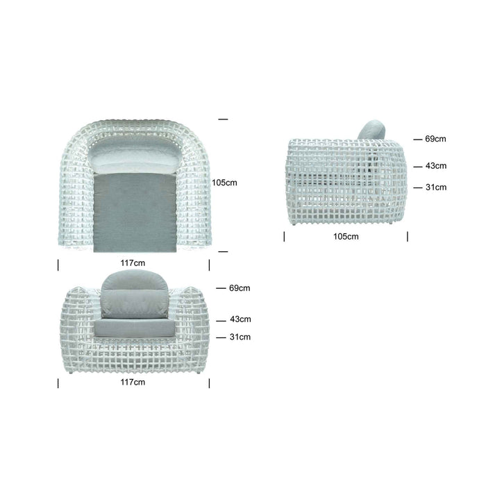 Dynasty Armchair with Sunbrella Cushion