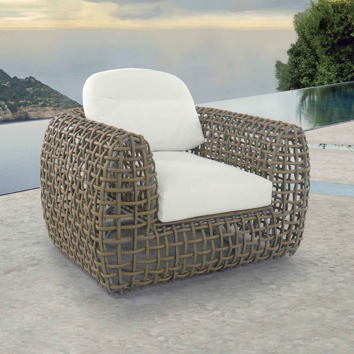 Dynasty Swivel Armchair with Sunbrella Cushion