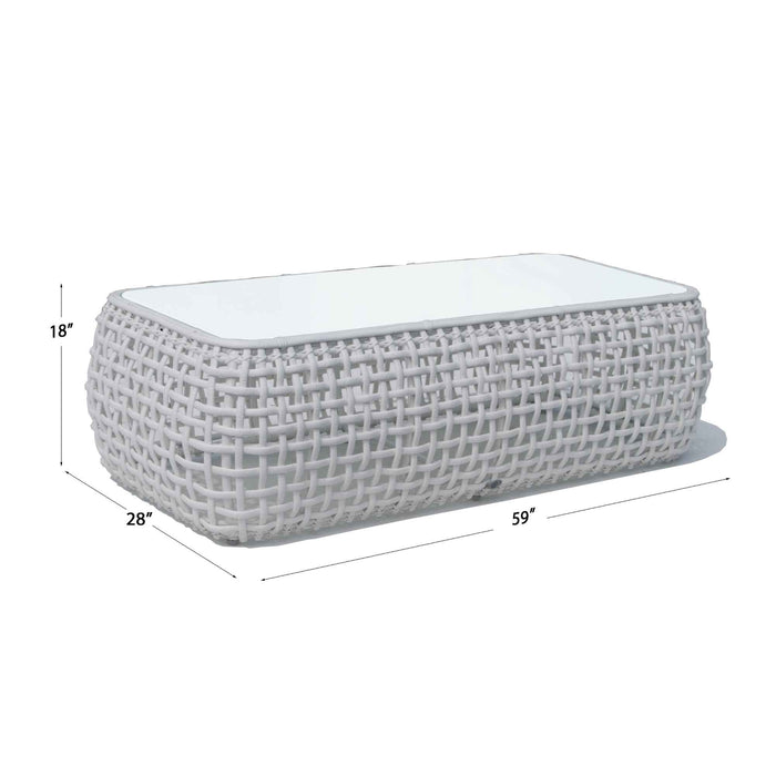 Dynasty Coffee Table with Glass