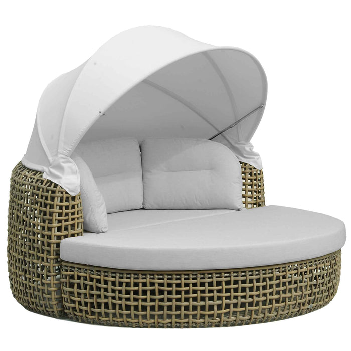 Dynasty Daybed with Canopy and Sunbrella Cushions