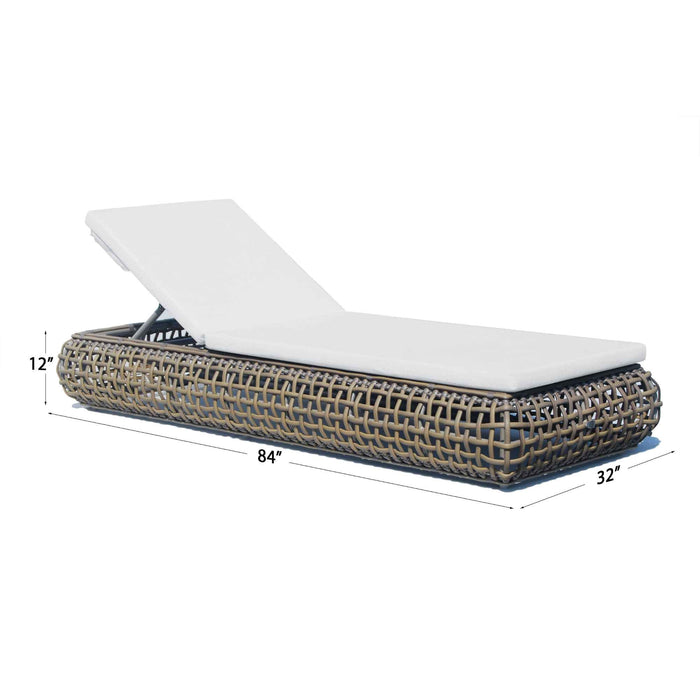 Dynasty Chaise Lounger with Sunbrella Cushion