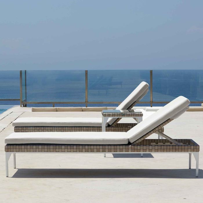Brafta Chaise Lounger with Sunbrella Cushion