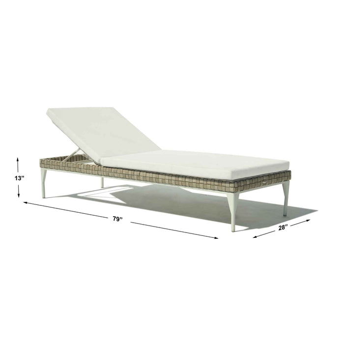Brafta 3-Piece Chaise Lounger set with Sunbrella Cushion