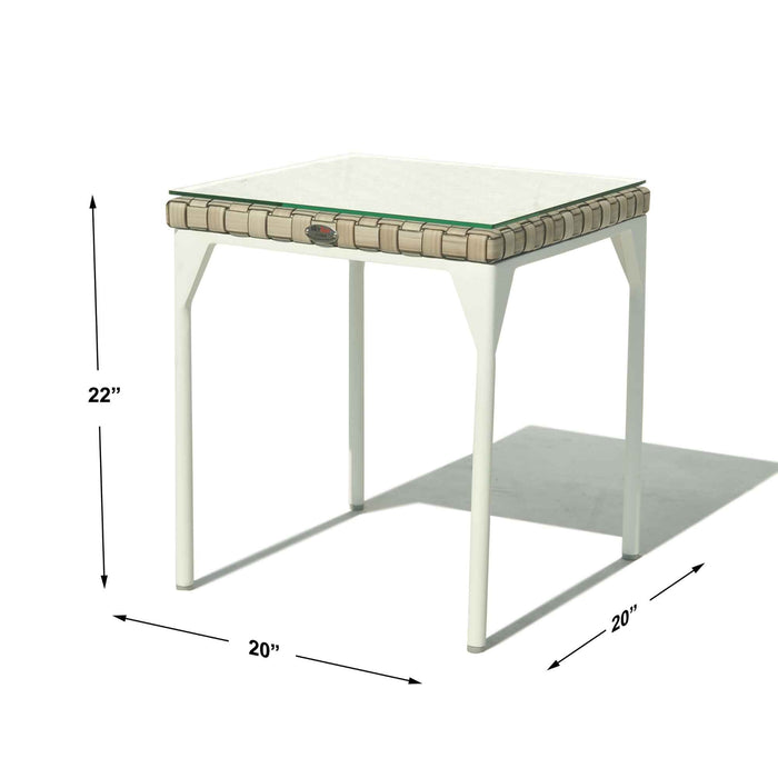 Brafta Side Table with Glass
