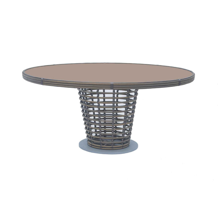 Ruby Round Dining Table with Glass