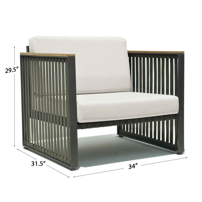 Horizon 5-Piece Seating Set with Sunbrella Cushions