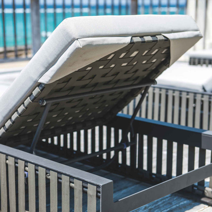 Horizon Chaise Lounger with Sunbrella Cushion