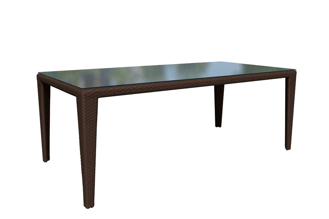 Ocean Rectangular Dining Table w/Glass