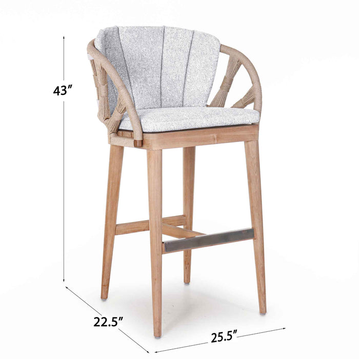 Krabi Barstool with Sunbrella Cushion