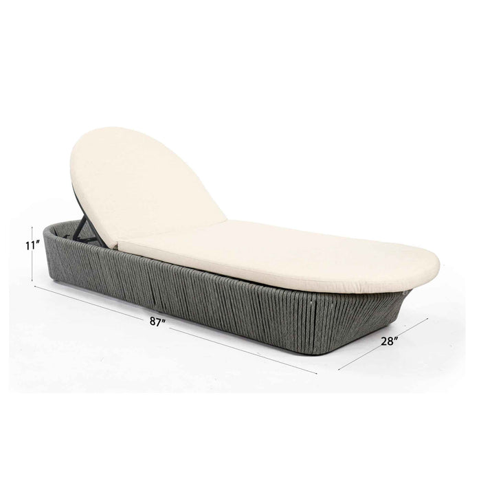Boston Chaise Lounger with Sunbrella Cushion