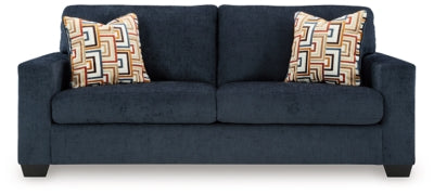 Ashley Furniture Aviemore sofa with plush cushions and neutral upholstery, shown from a head-on perspective.