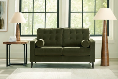 Reveon Lakes Loveseat by Ashley Furniture showing plush fabric upholstery and comfortable cushioned seating.
