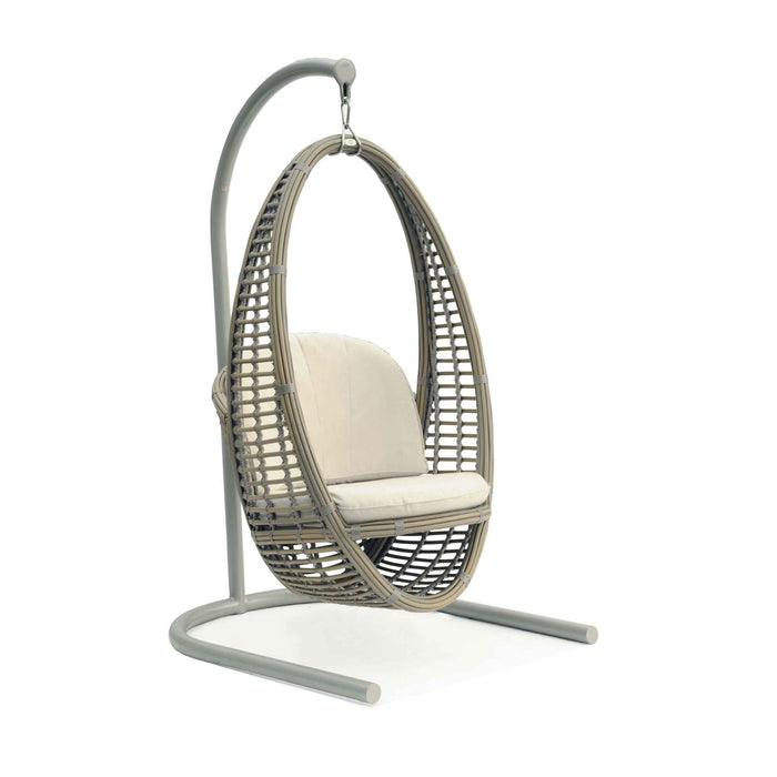 Heri Hanging Chair with Frame and Sunbrella Cushions