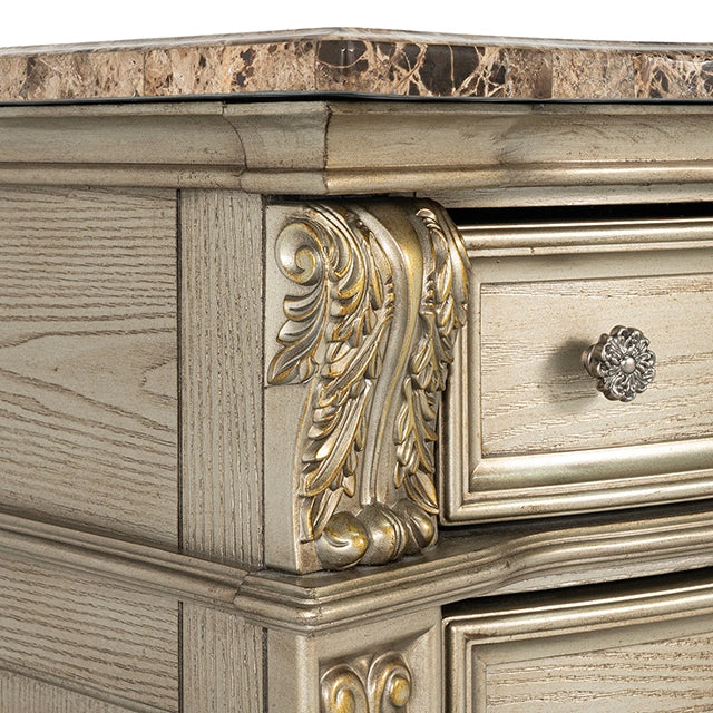 Fromberg Nightstand w/ Marble Top