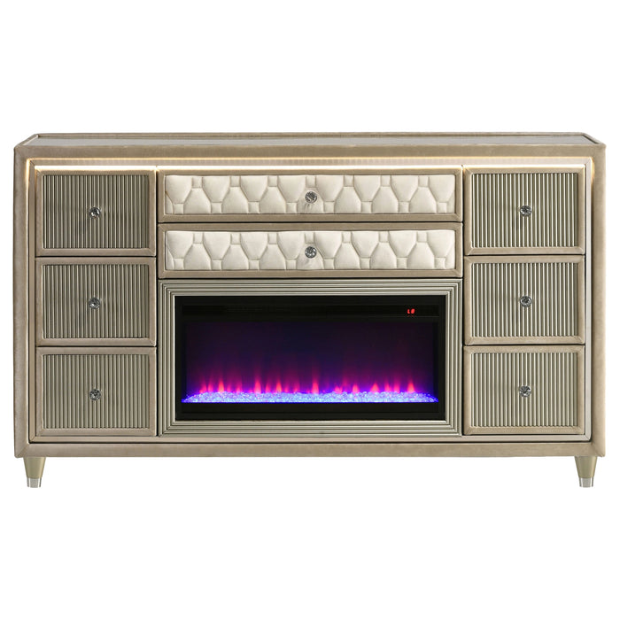 Lorient LED Dresser with Flame Visualizer