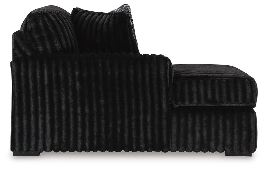 Midnight-Madness Sectional Sofa with Chaise