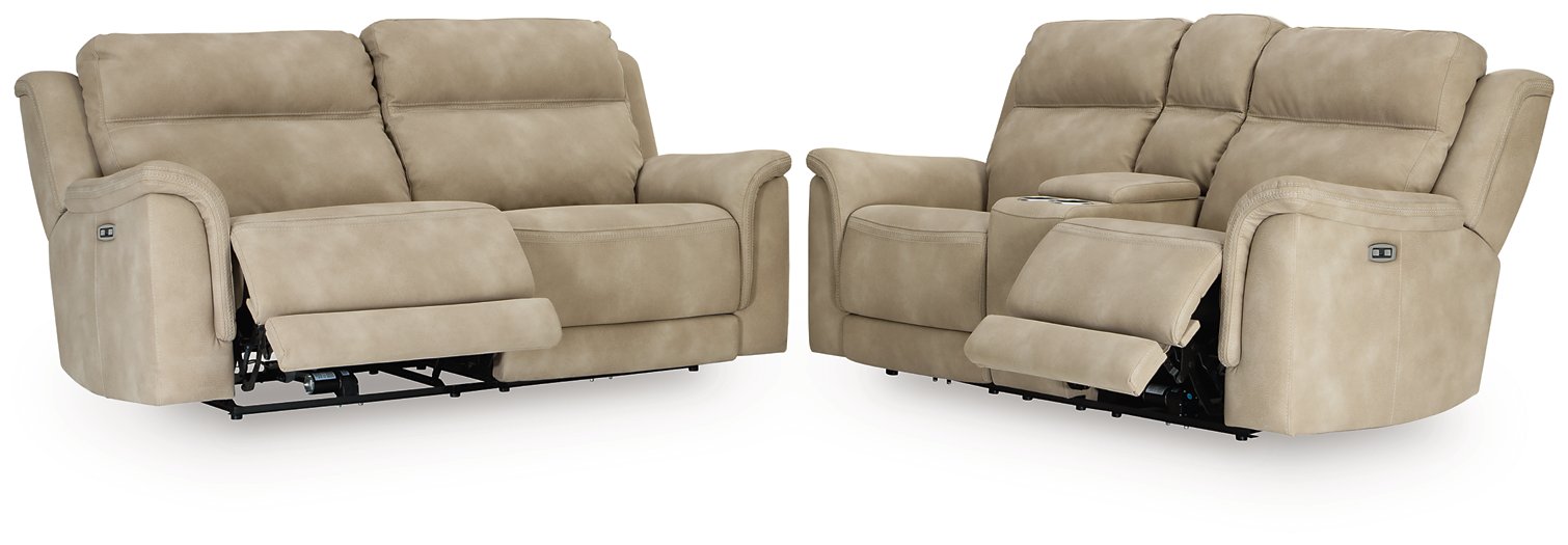 Open view of the Ashley Furniture Next-Gen DuraPella living room set with plush sofas and armchairs in a modern design.
