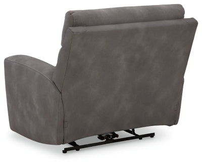 Ashley Furniture Next-Gen DuraPella power recliner with plush upholstery and adjustable backrest in a modern design.