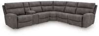 Ashley Furniture Next-Gen DuraPella power reclining sectional with plush cushions and modern design, shown in a stylish fabric.