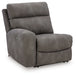 Ashley Furniture Next-Gen DuraPella power reclining sectional shown from an angled view with closed recliners and plush upholstery.