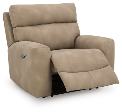Ashley Furniture Next-Gen DuraPella Power Recliner in open position, showcasing plush upholstery and modern design.