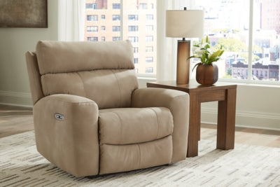 Ashley Furniture Next-Gen DuraPella Power Recliner, closed position, featuring plush upholstery and a modern design.