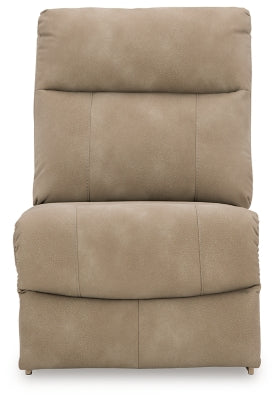 Ashley Furniture Next-Gen DuraPella power reclining sectional with plush cushions and modern design, shown from a head-on angle.