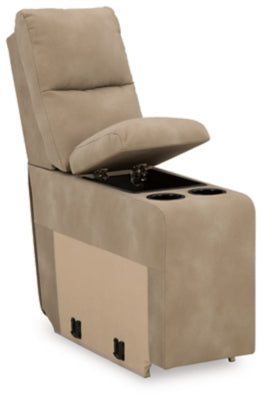 Ashley Furniture Next-Gen DuraPella Power Reclining Sectional, angled view showing plush cushions and reclining features.