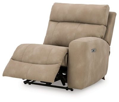 Ashley Furniture Next-Gen DuraPella Power Reclining Sectional shown from an angled open view, featuring plush seating and modern design.