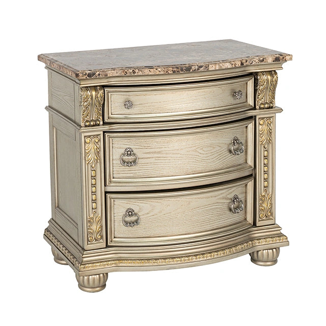 Fromberg Nightstand w/ Marble Top