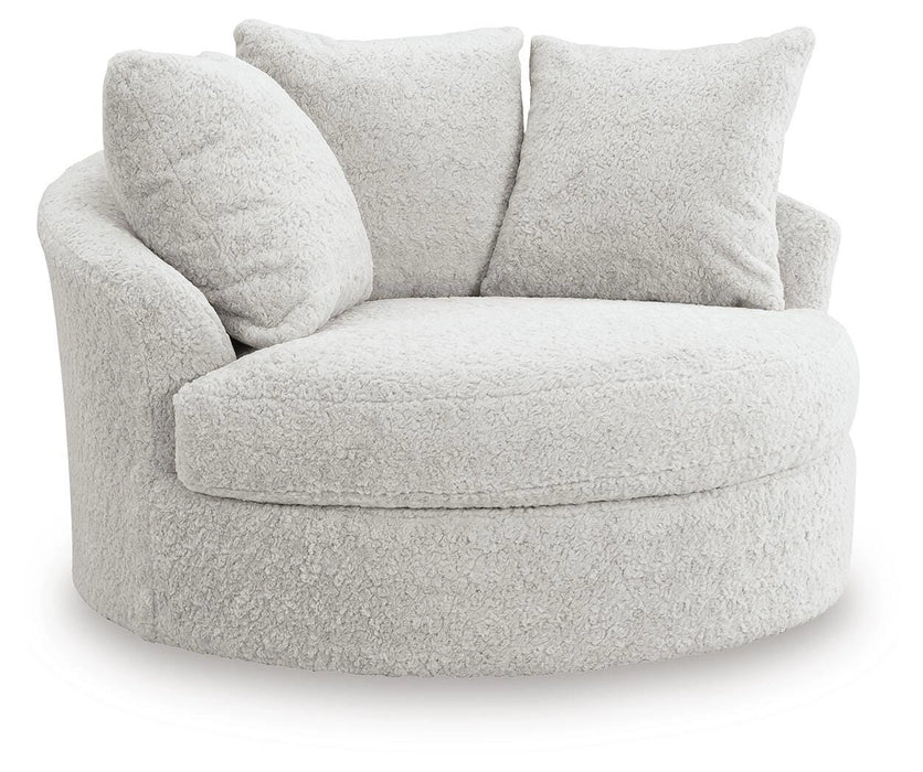 Cuddle Plush Oversized Swivel Accent Chair