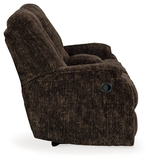 Soundwave Reclining Loveseat with Console