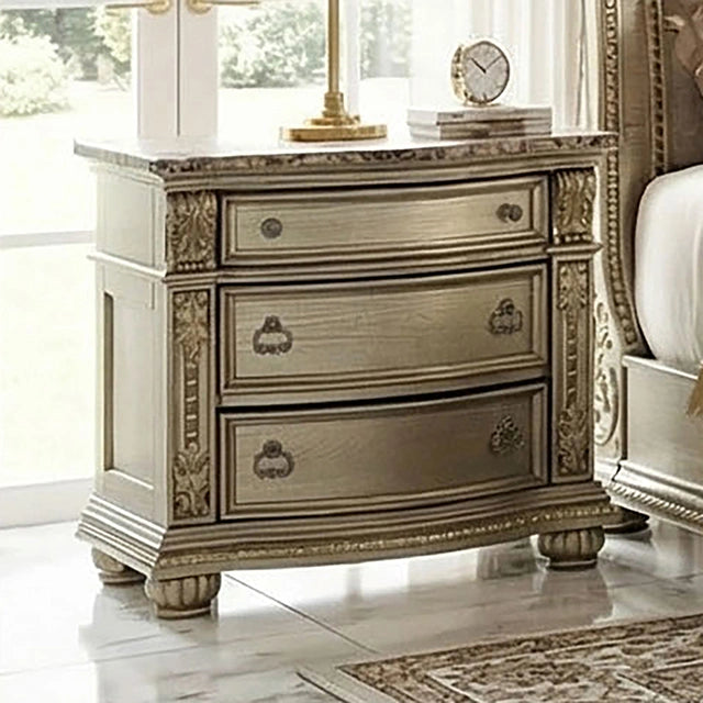 Fromberg Nightstand w/ Marble Top