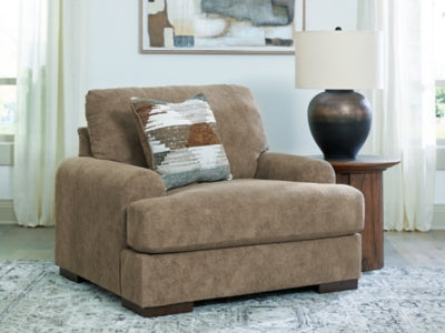 Ashley Furniture Jayne Park oversized chair with plush fabric and wide armrests, perfect for modern living rooms.