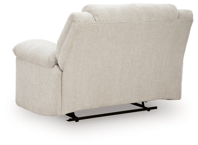 Ashley Furniture Orlen oversized recliner with plush upholstery and wide backrest, shown from the back in the image.