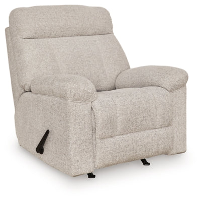 Ashley Furniture Hoyne Park Recliner in a closed position, featuring plush upholstery and a modern design.