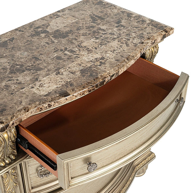 Fromberg Nightstand w/ Marble Top