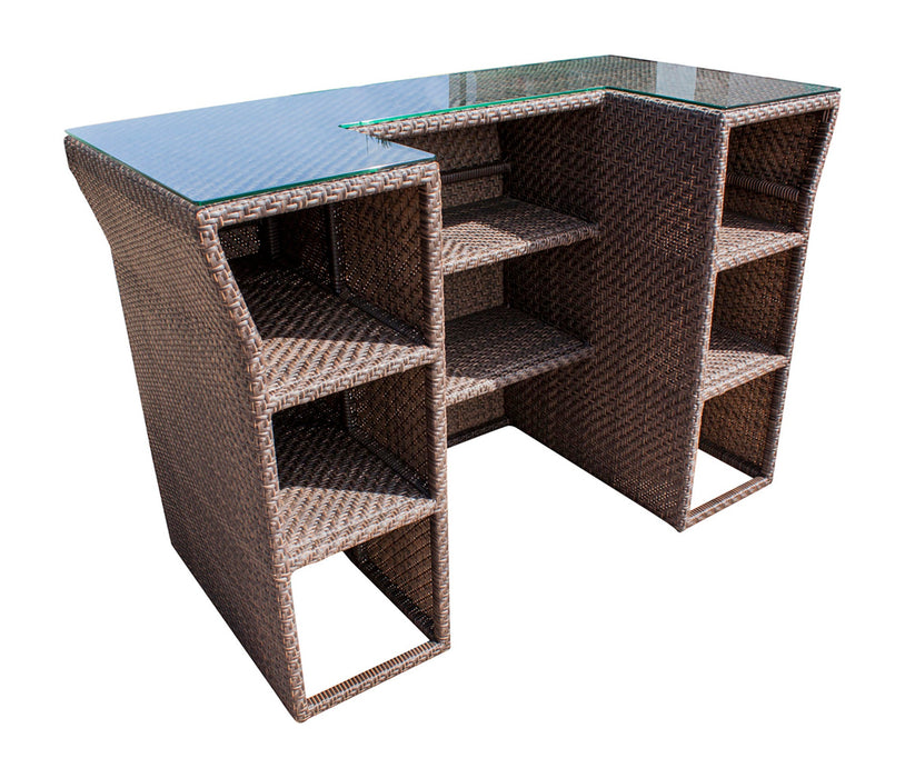 Atlantis Outdoor Bar with Glass