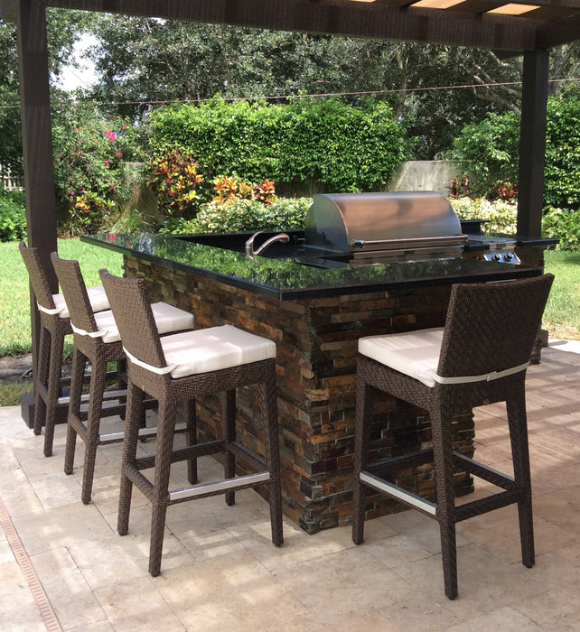 Atlantis Set of 2 Barstools with Cushion