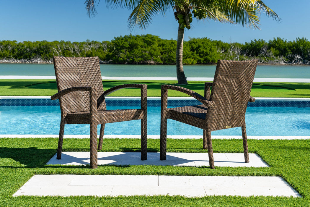 Atlantis Stackable Set of 2 Armchairs