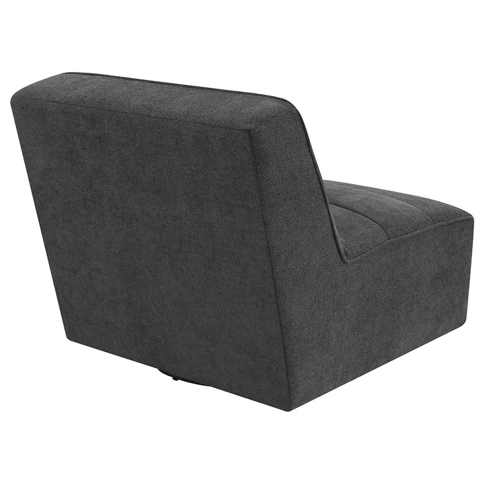 Cobie Upholstered Swivel Armless Chair