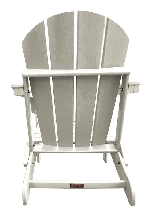 Panama Jack Polyresin Folding White Adirondack Chair