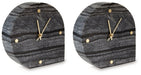 Ashley Furniture Janmour Table Clock set of two, stylish table top accessories with modern design, perfect for home decor.