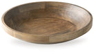 Ashley Furniture Clayburg Bowl, round ceramic bowl with textured design, perfect for serving or decorative use.
